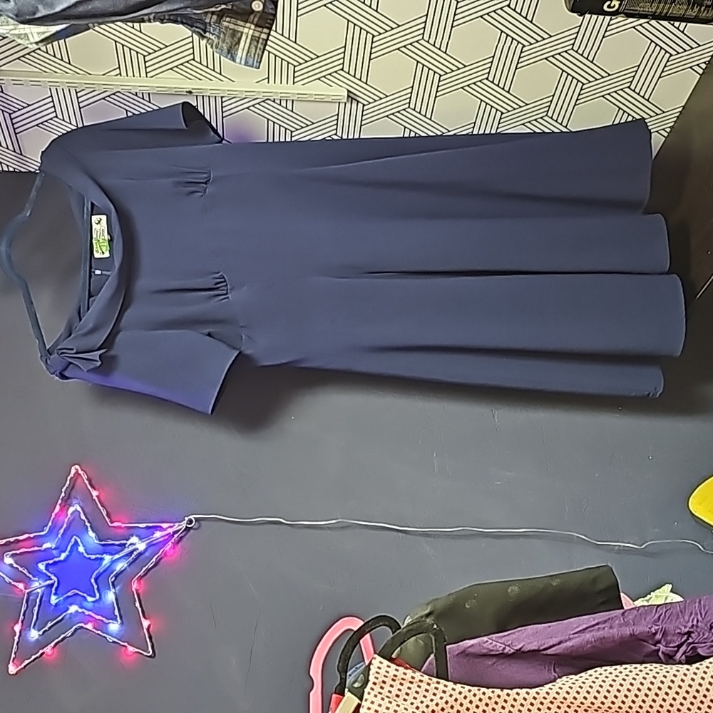 Hell Bunny navy dress